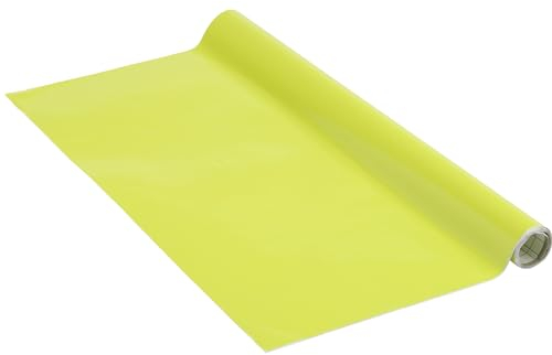Venilia Klebefolie | Lime Green Matt Gelb | 45 cm x 1,5 m, Stärke 95μ | selbstklebende Möbel-Folie, Dekofolie, Tapete, Küchenfolie | ohne Phthalate | Made in EU