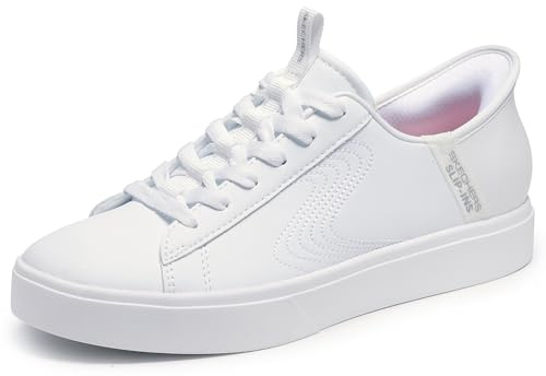 Skechers Femme Eden Lx Royal Stride Slip-In ENTRAINEUSE, White Duraleather/Trim, 38 EU