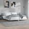 XGWKCNV Beds & Accessories Bettgestell Hochglanz Weiß 160x200 cm Holzwerkstoff Betten & Bettrahmen