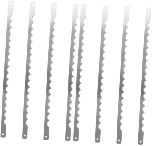 Angoily 8piezas Cuchillas Serradas para Cortar Pan y Pasteles Accesorios De Reemplazo para Máquina De Pan Compatible Múltiples Modelos y Marcas