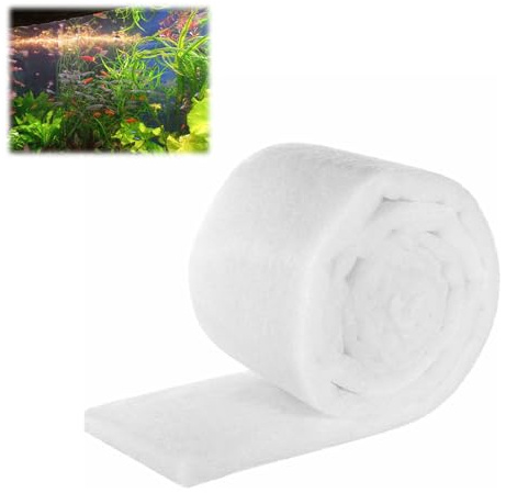 Esponja Filtrante Para Acuarios,Esponja Filtrante 2M Para Acuarios,Filtro Esponja Blanco De Alta Densidad Para Acuario,Acuario Esponja Filtro De Algodón Bioquímico Para Acuarios De Peces(200x12x3cm)