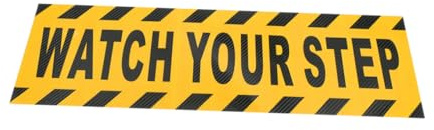 POPETPOP Pegatinas Antideslizantes Watch Your Step De Advertencia Adhesivas Para y Escaleras Material y Duradero Prevención De Caídas Interiores y Exteriores