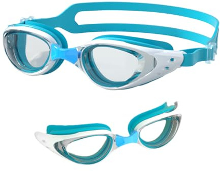 Generisch Swimming and Diving Goggles Waterproof Clear Vision for Women Men Teenagers Pool and Water Activities Durable TPU Silicone PP