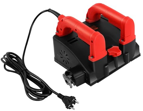 Fyssnn 1 200 W professionell betongfräs elektrisk väggfräs | saneringsfräs, rengöringsfräs, väggfräs | 3 000 varv/min, 1–4 mm hyveldjup | för betong, gips, murbruk, cement och stenvägg