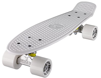 Ridge Mini Cruiser - Skateboard, Color Blanco, Talla 55 cm
