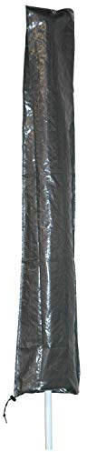 Moritz Schutzhülle grau für Sonnenschirme mit Durchmesser bis 2 Meter - 140 x 19/32 cm Schirm Regenschirm Gartenmöbel Schutz Schutzfolie