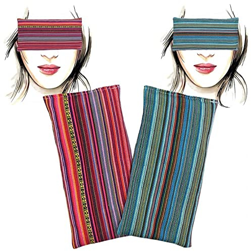 Augenkissen yoga Pack 2 - Granada | Lavendel Samen und Reis | Yoga, Meditation, Entspannung, für Ihre Augen ..