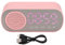 Elprico Bluetooth Alarm Clock, HIFI Speaker FM Radio Digital Clock USB Charging Built in 1600mAh Battery with LED Mirror Screen