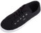 Womens Girls Minimalistic Lace Up Canvas Trainers Sneakers - Black - UK 5 / EU 38