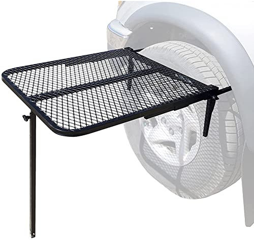 Tragbarer Picknicktisch für Autoreifen – zusammenklappbarer Campingtisch, höhenverstellbar, leicht, für Wohnmobil, Camping und Outdoor-Abenteuer