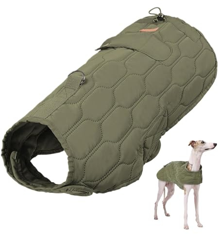 Hundrock, varm hundrock, vintervärmeväst för husdjur, termisk vinterväst för hund, termisk hundjacka, kallt väder, robust D-ring, för hundar i olika storlekar