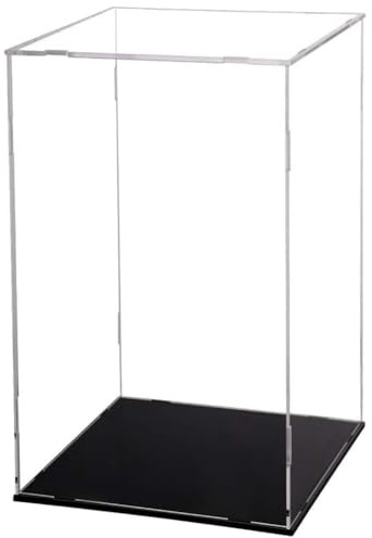 Vitrine d'exposition en acrylique transparent Boîte d'exposition en acrylique À monter soi-même Comptoir Protection anti-poussière Vitrine pour figurines d'anime, modèles de voitures, objets de
