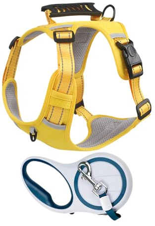 Gilet Da Passeggio Regolabile Per Cani - Imbracatura Imbottita Per Cuccioli, Imbracatura Resistente Anti-fuga Per Avventure All'aria Aperta | Vestibilità Comoda Per Cani Di Piccola Taglia | Uso Di Via