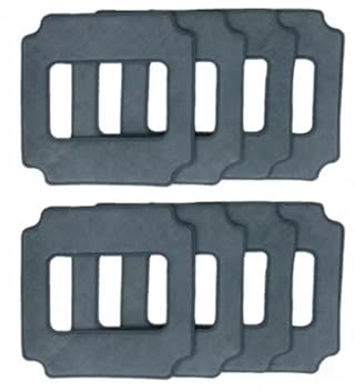 4pcs Mops For Robot Window Cleaner Glass Washer Cloth Mop Machine QHC004 / RL880 / RL1188 / 2988/3325 / 3368，Reusable(8pcs grey mops)