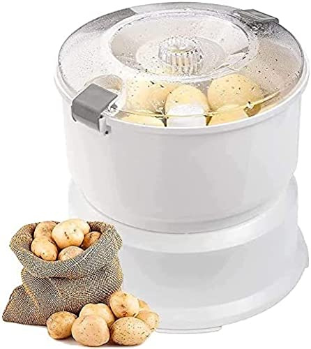 Éplucheur de pommes de terre électrique - Machine à éplucher rotative multifonctionnelle avec opération facile à un bouton - Outil efficace pour l'épluchage rapide et sûr des pommes de terre