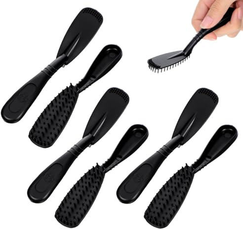 Beavorty Set 6 Pezzi Spazzole per Colorare i Chioma Professionali in Plastica Nera, Lavabili e Riutilizzabili Pettini Integrati per Tintura Fai da Te a Casa