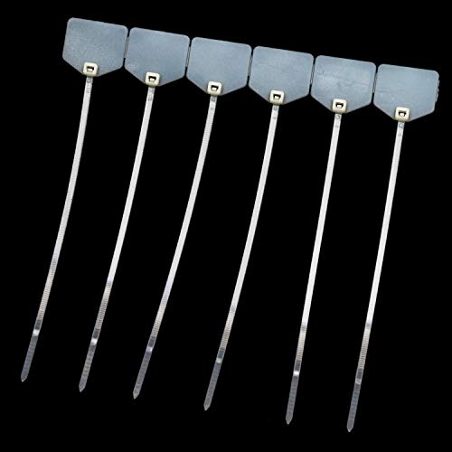 Kabelbinder 180mm beschriftbar mit Beschriftungsfeld 18cm (100, Frostweiß)