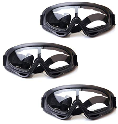 HONGCI 3er Schutzbrille für Kinder-Outdoor Schutzbrille für Kinder Schutzbrille Brillen für Nerf N-Strike Elite Gun Spielzeugpistole Augenschutz&Laborarbeit Schutzbrille