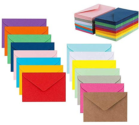 Colorful Self-Seal Envelopes 5 x 7 Assorted Colors 105 Pack Envelopes for Invitations, Birthday, Graduation, Baby Shower, Greeting Card…