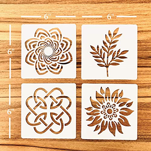 Kit per il pane artigianale: cestino rotondo Banneton in rattan naturale, per scodella, fodera in lino e 4 stencil per pane europei (StencilGroup3)