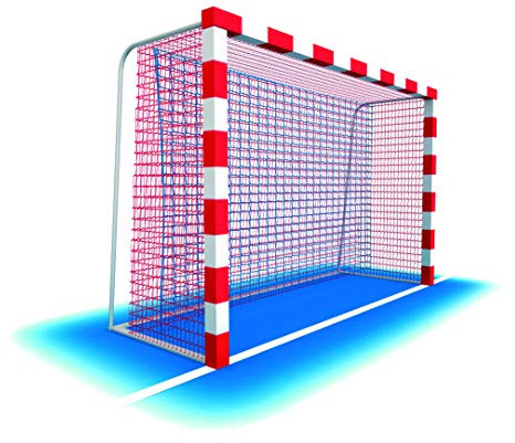 CORDAMANIA Balonmano/Futbol Sala, Rete per Porte da Calcio Unisex-Adulto, Bianco, 3,00x2,00x1,00x1,00