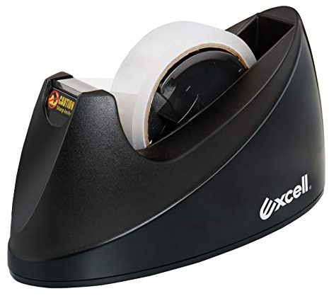 Excell EX-11825BK Dualcore Desktop Tape Dispenser 1 + 3 Core