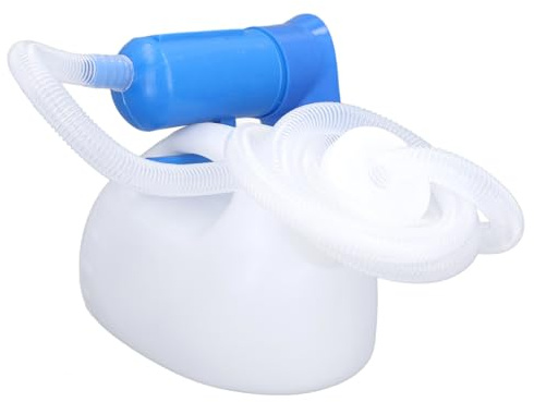 Bottiglia per Urina Maschile, Bottiglia Ergonomica per Urina Maschile da 2000 Ml con Apertura Ampia Orinatoi Maschili con Tubo Lungo in Plastica Resistente per Viaggi a Casa Uso