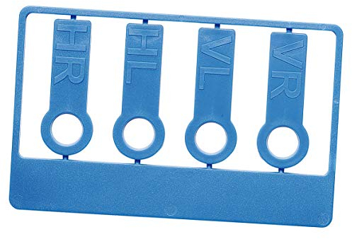 Reifenmarkierset beschriftete Reifenmarkierung für Reifenwechsel wiederverwendbar Universal passend für alle Ventilkappen Radmarker (Blau)