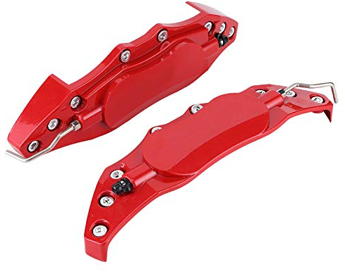 Qiilu Bremssattelabdeckungen, 2 Stück, universeller Scheibenbremssattel, gefälschte Abdeckungen für links und rechts, Zubehör für Brembo (M)