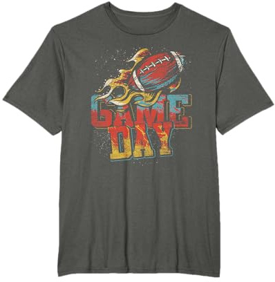 Football Player American Football Gifts Herren T-Shirt Schwarz Klassische Passform Kurzarm V-Ausschnitt Sportslich Klassisch Polyester 100% S