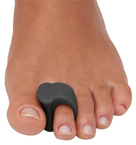 ZenToes Gel Toe Spacers for Bunions & Overlapping Toes, 4 Count | Gel toe separators for women & men. Big toe alignment, crooked toes. Fits sneakers, sandals & heels. Washable
