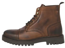 JACK & JONES Jfwenzo Botas de cuero para hombre, Color marrón., 40 EU