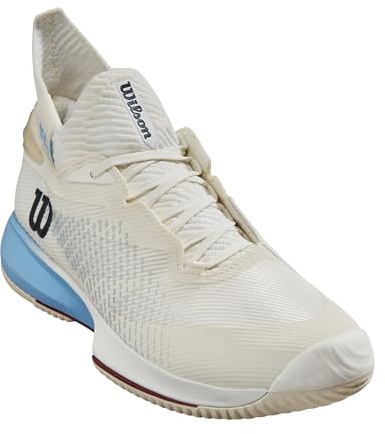 WILSON KAOS Rapide SFT Women's Tennis Shoe - Snow White/Bonnie Blue/Rumba Red, Size 8.5 US