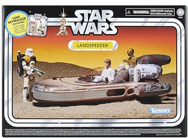 Star Wars The Vintage Collection Landspeeder & Luke Skywalker, Star Wars: A New Hope 9.5-cm Action Figure & Vehicle