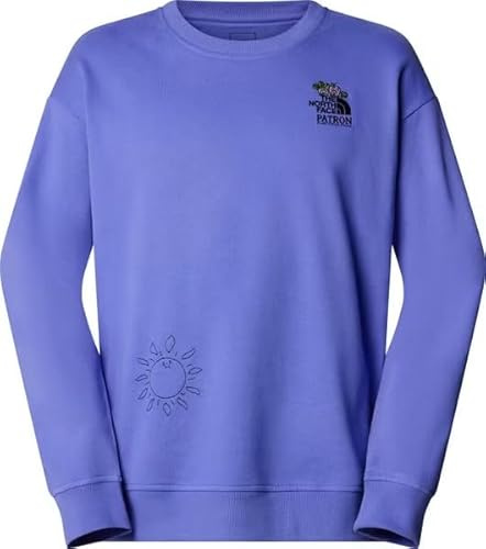 The North Face NF0A8C2U0YI U Mountain CLEANUP Oversized Crew Sweatshirt Homme Virtual Blue Taille S