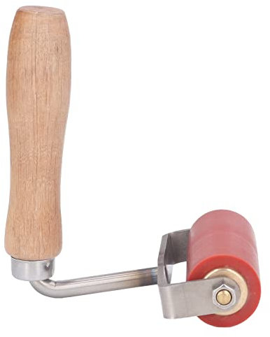 90 mm 75 graders böjning silikon handpress sömrulle värmebeständig 260 ℃ idealisk för takning handhållen tryckrulle för silikonsömmar
