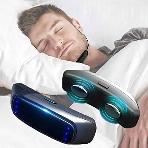 Dispositif Anti-ronflement Électrique, Détection Intelligente du Son Dispositif De Ronflement pour Améliore la Qualité du Sommeil et Soulage la Fatigue, Confortable à Porter