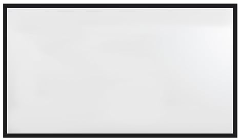 Pantalla de proyección de 130/100 pulgadas, marco de aluminio 16:9, con ángulo de visión de 160° y revestimiento antiluz, pantalla plana de alta calidad para cine en casa (100 pulgadas)