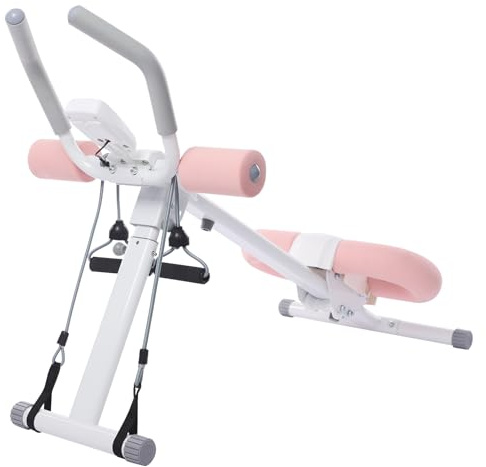 BRRIDE Entrenador abdominal para el hogar, máquina abdominal plegable, dispositivo de entrenamiento multifuncional para entrenamiento de cuerpo completo con monitor LCD, equipo de gimnasio en casa