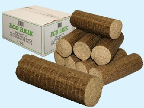 Tronchetto Da Ardere In Legno Pressato.