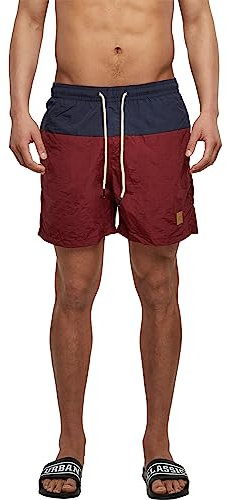 Urban Classics Herren Badehose Block Swim Shorts, Badehose für Männer, schnell trocknend, erhältlich in vielen Farbvarianten, Größen XS-5XL