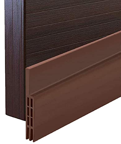 Bas de Porte Adhésif, ZCZUOX 100cm x5cm Souple Silicone Isolant Phonique Thermique Bande d'étanchéité Anti Bruit Poussière Stop à l'air Froid Anti Souris Fourmi Cafard Insectes