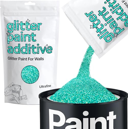 Hemway Turquoise Blue Holographic Glitter Paint Additive Ultrafine 100g