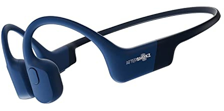 AFTERSHOKZ Aeropex Open-Ear Wireless Bone Conduction Headphones, IP67 Rated, Blue Eclipse