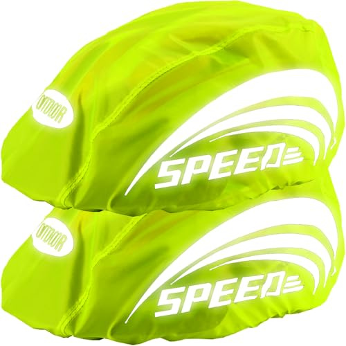 JSHAHA Set di 2 coperture per Casco da Bicicletta (Verde)