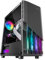 Mars Gaming MC-X2 Schwarz, PC Gaming ATX Gehäuse, FRGB Stahlfront, 2 Lüfter 12cm FRGB, Volles Seitenfenster