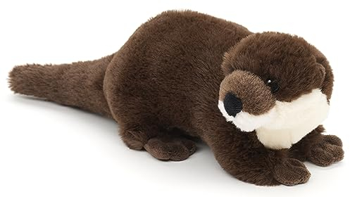 Uni-Toys - Eco-Line - Otter, stehend - 100% recyceltes Material - 32 cm (Länge) - Plüsch-Otter - Plüschtier, Kuscheltier
