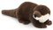 Uni-Toys - Eco-Line - Otter, stehend - 100% recyceltes Material - 32 cm (Länge) - Plüsch-Otter - Plüschtier, Kuscheltier