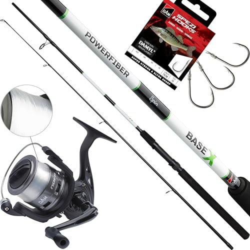 Fischzeux Angelset Hecht Zander Raubfisch - Base-X Allround komplett mit Rute 2,70m