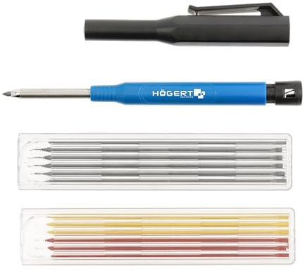 Högert Technik – stiftpenna | stiftgrepp | automatisk penna | 6 fjäderpennor HB